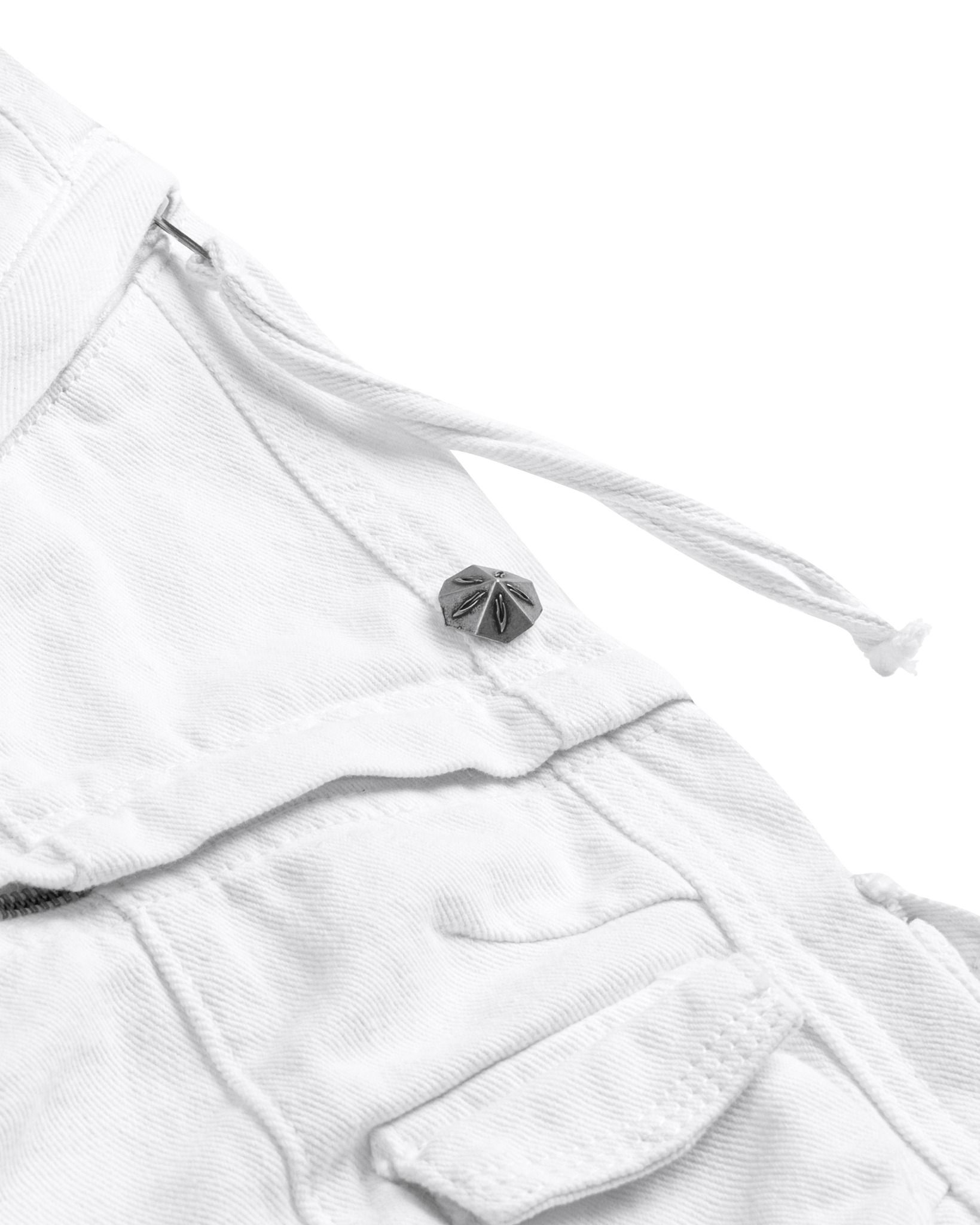 CARGO FLARED PANT / WHITE