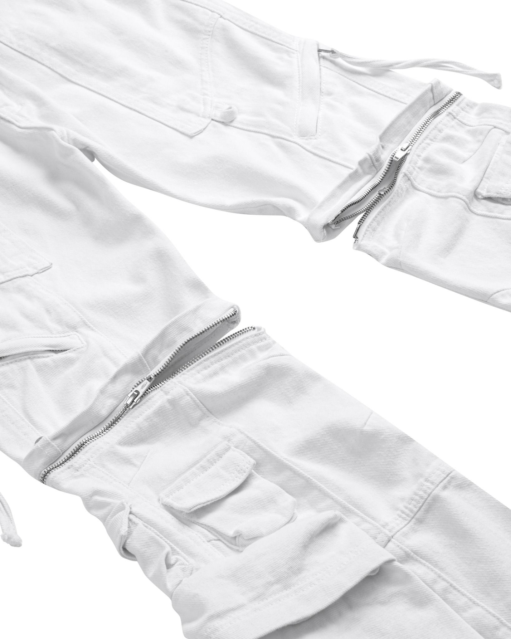CARGO FLARED PANT / WHITE