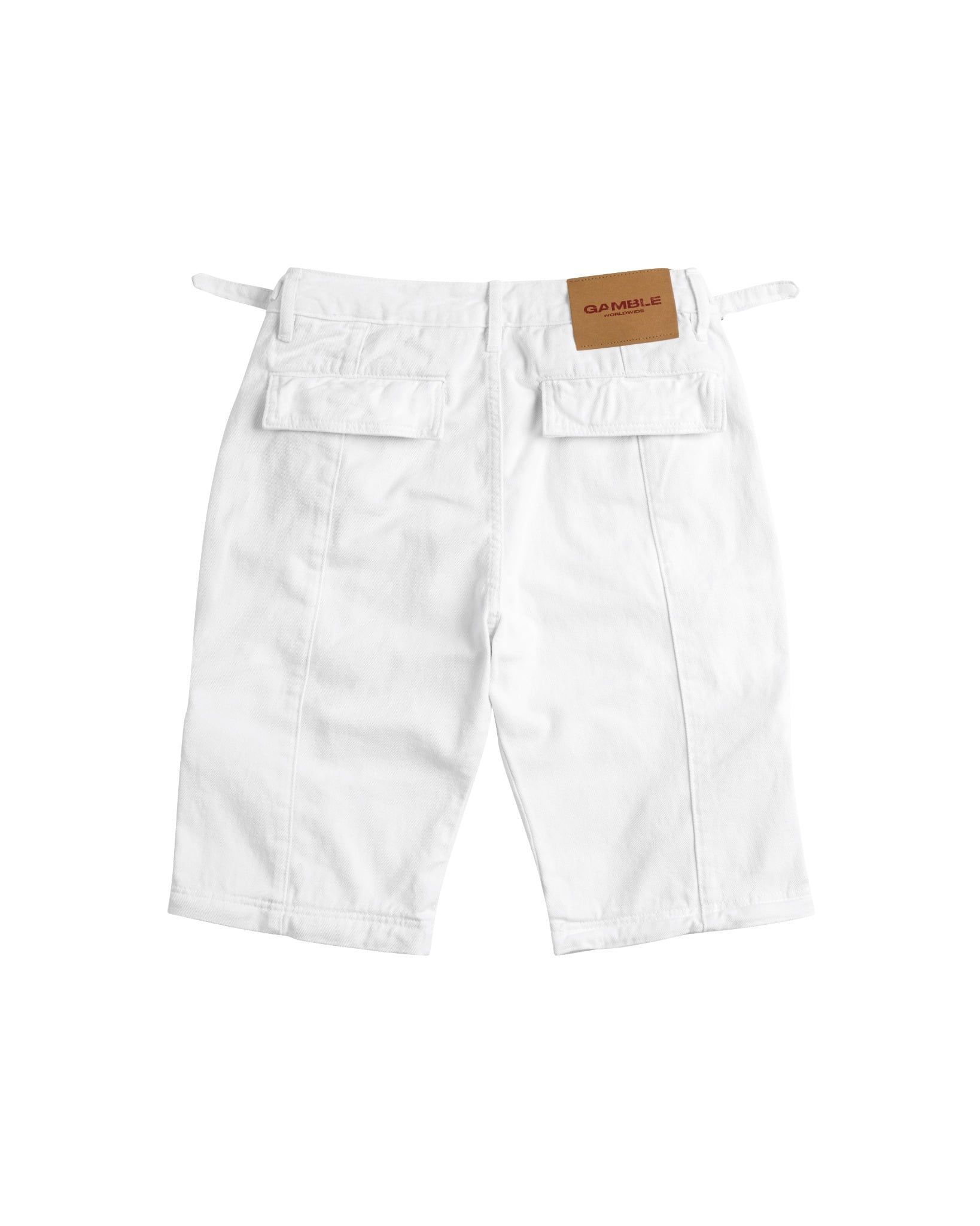 CARGO FLARED PANT / WHITE