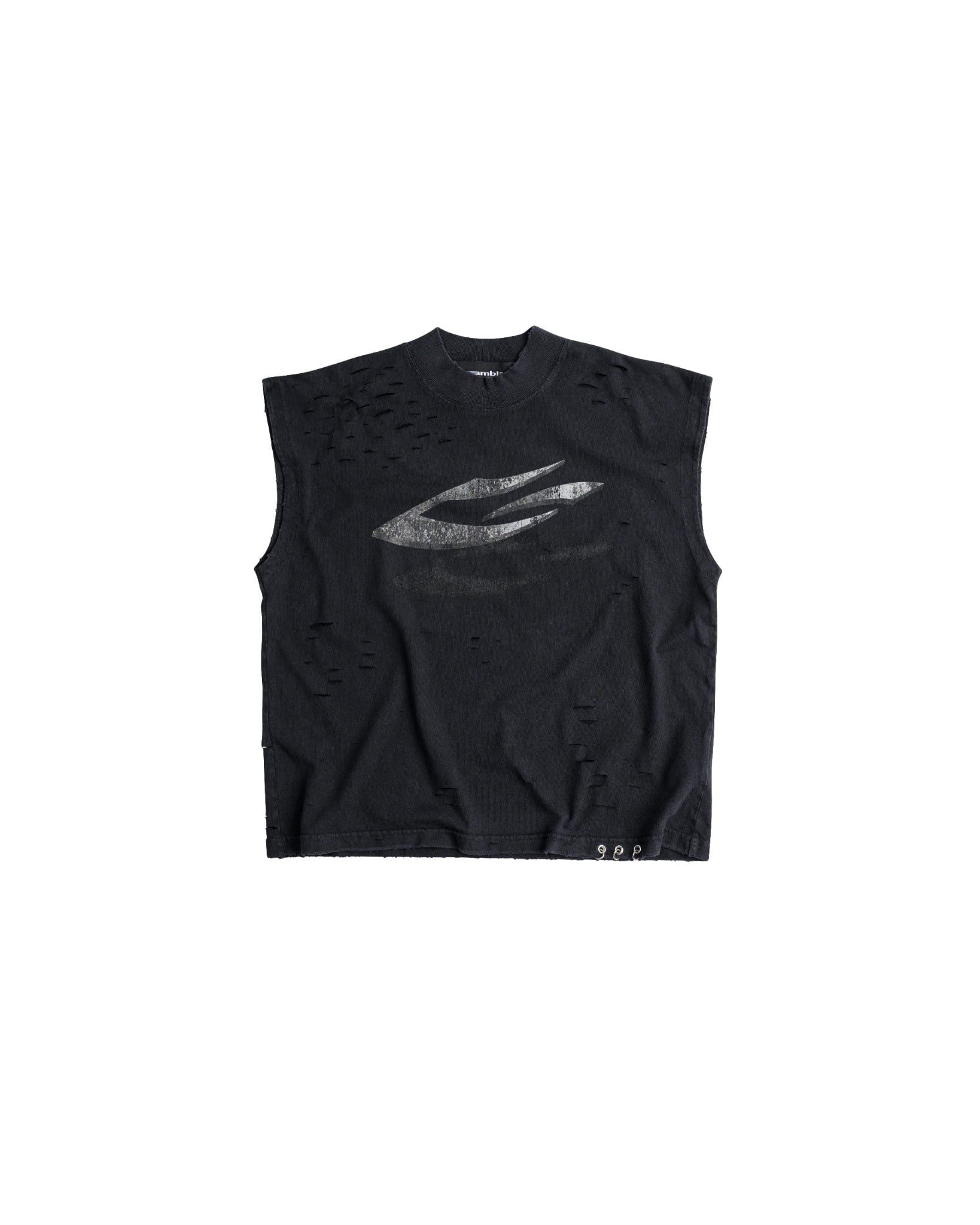 MARK SLEEVELESS TEE / BLACK