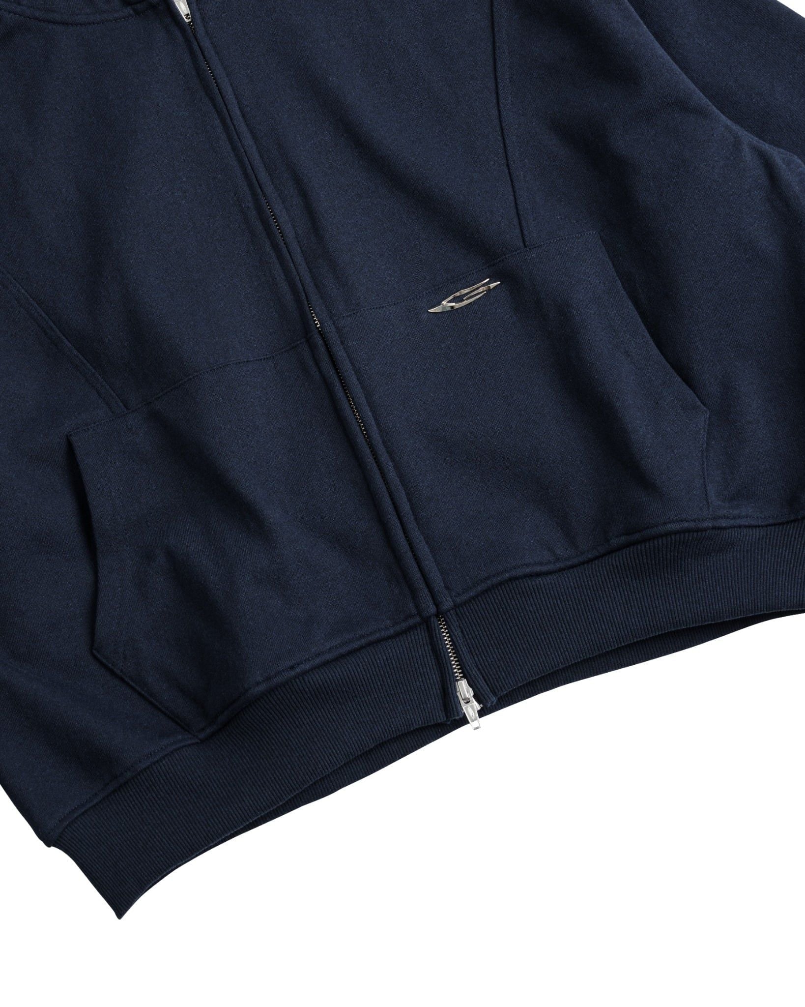 METAL FULLZIP HOODIE / NAVY