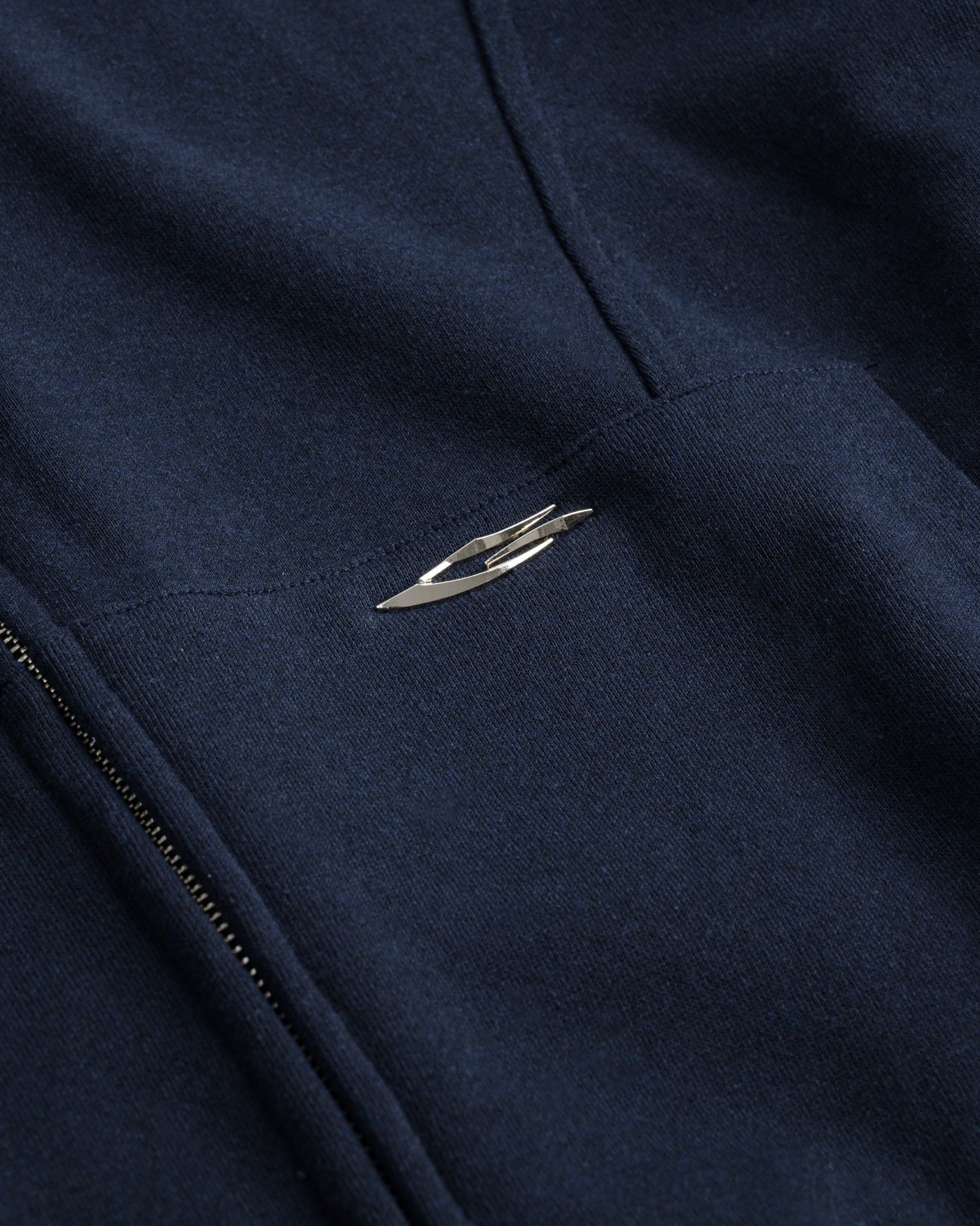 METAL FULLZIP HOODIE / NAVY
