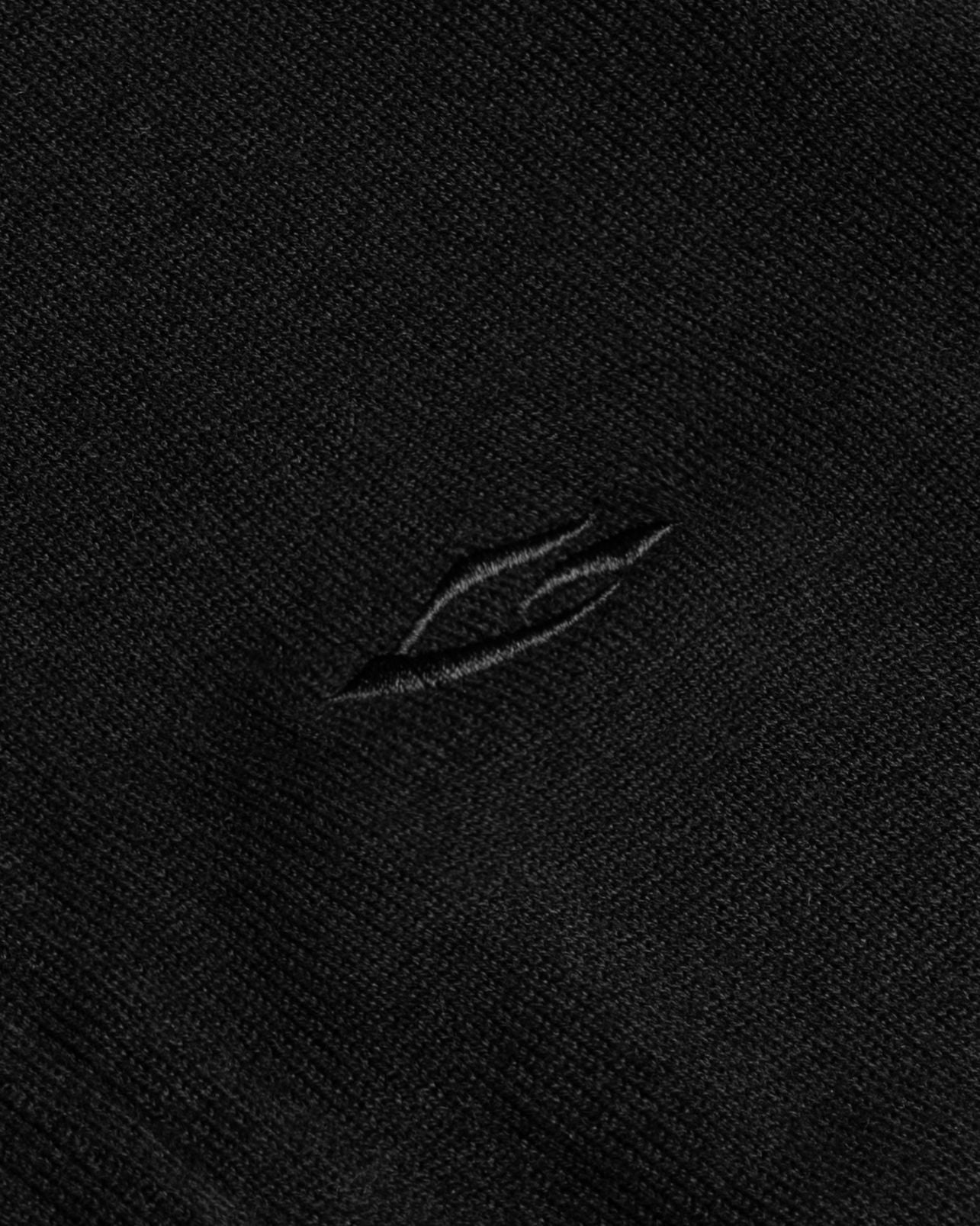 KNIT FULLZIP HOODIE / BLACK