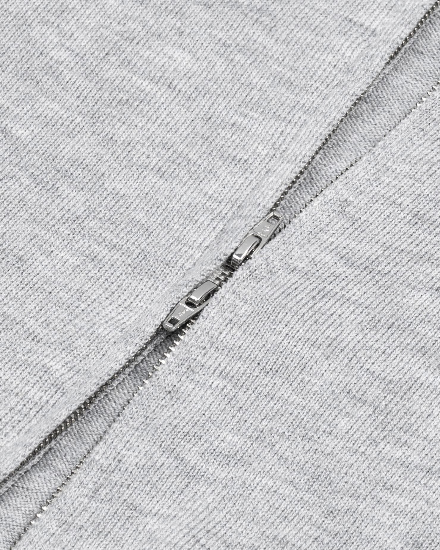 KNIT FULLZIP HOODIE / GREY