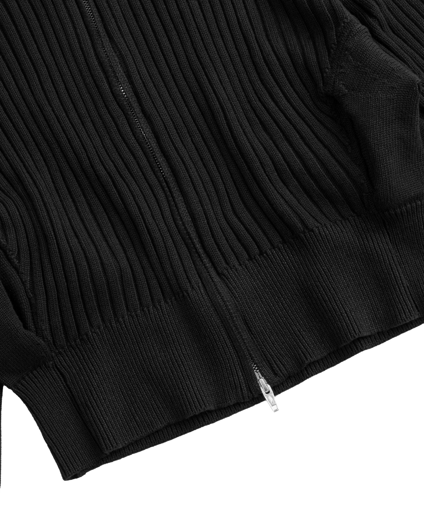POLAR ZIP KNIT / BLACK