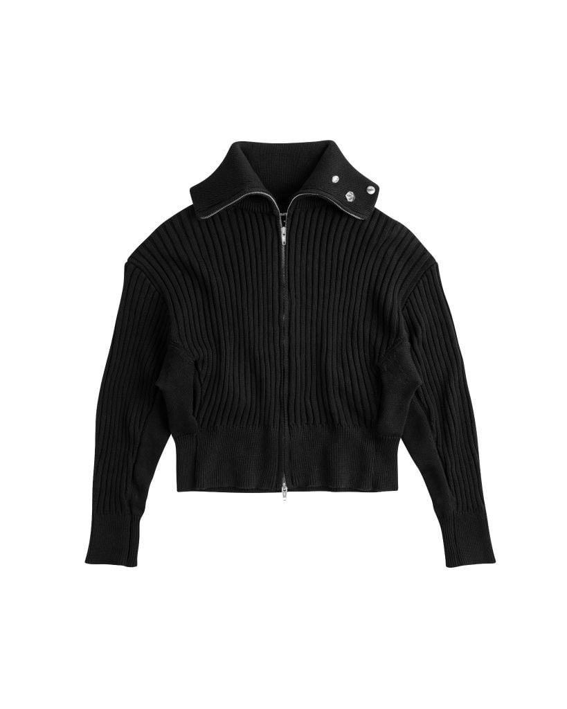 POLAR ZIP KNIT / BLACK