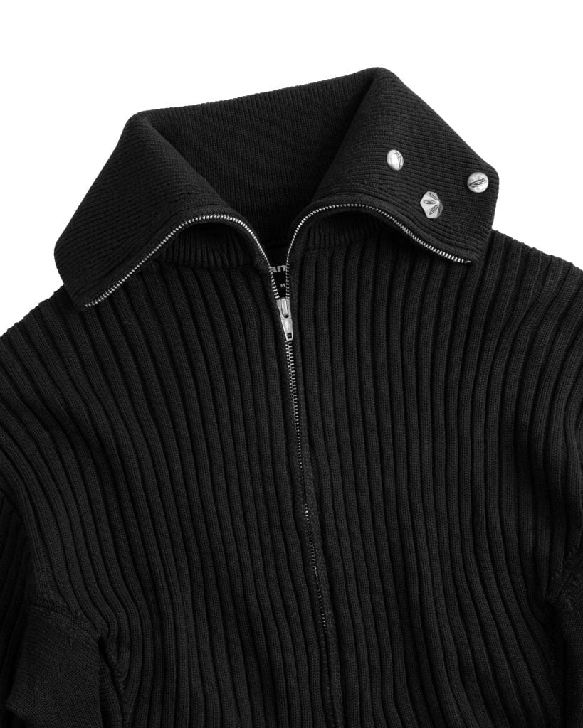POLAR ZIP KNIT / BLACK