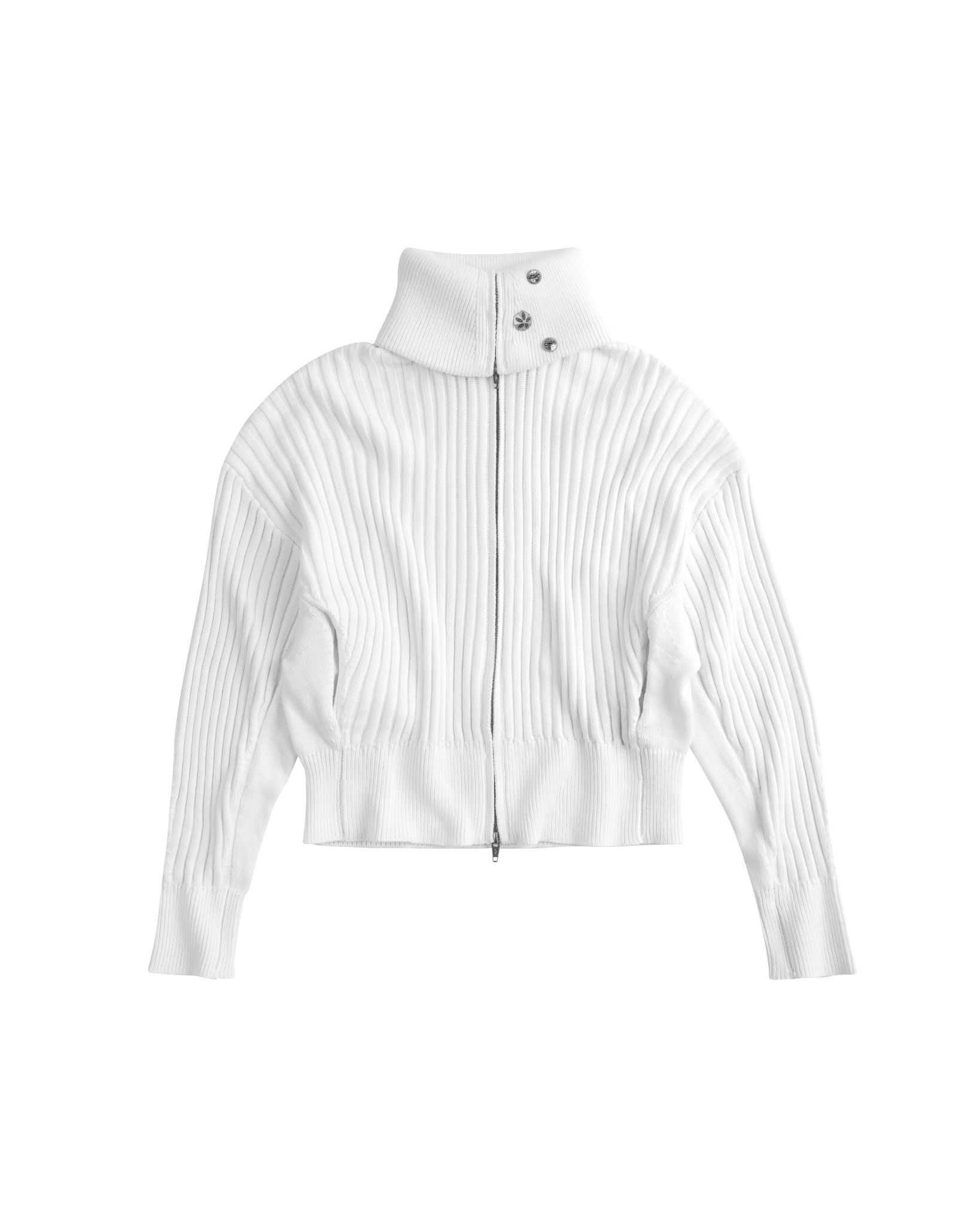 POLAR ZIP KNIT / WHITE