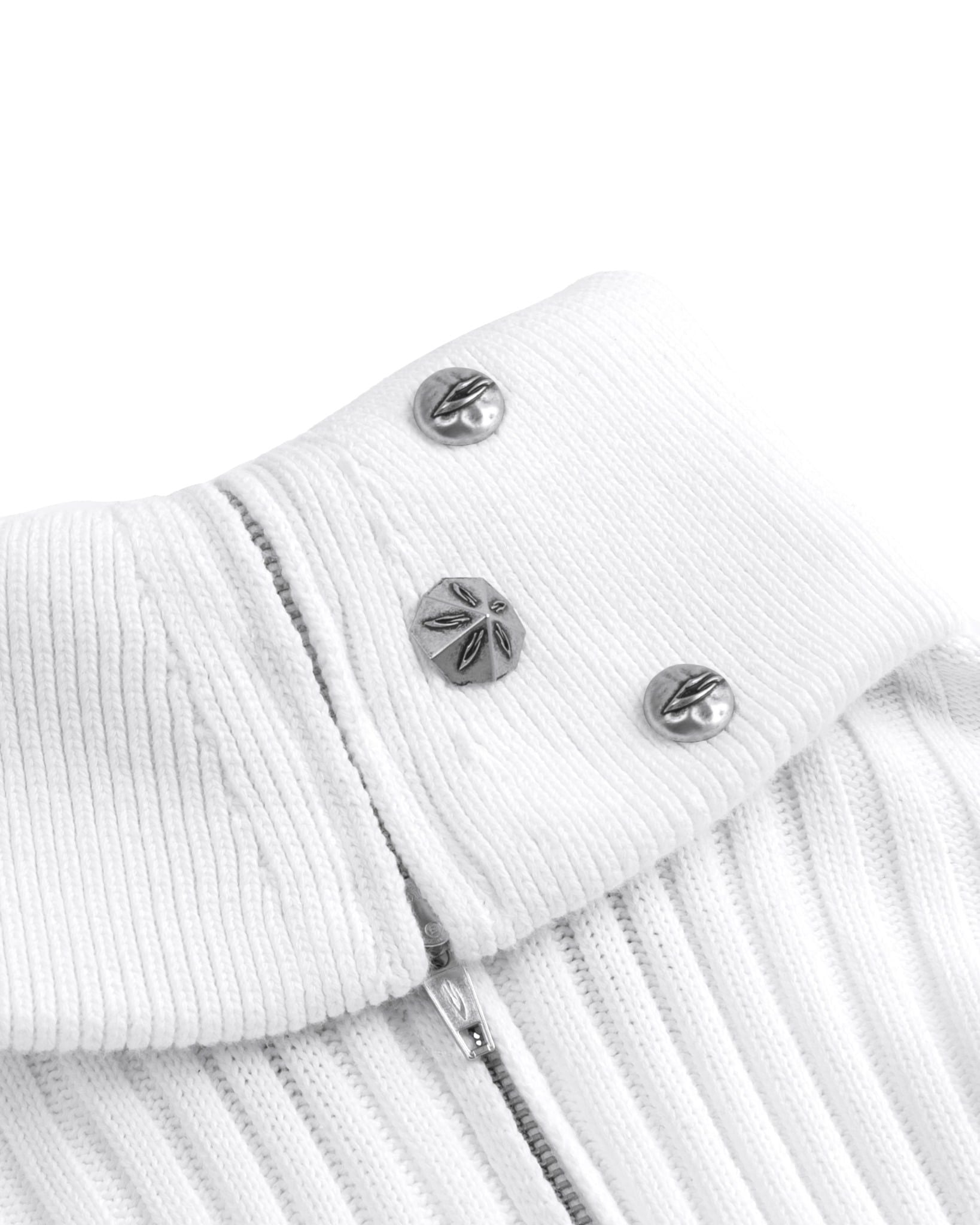 POLAR ZIP KNIT / WHITE