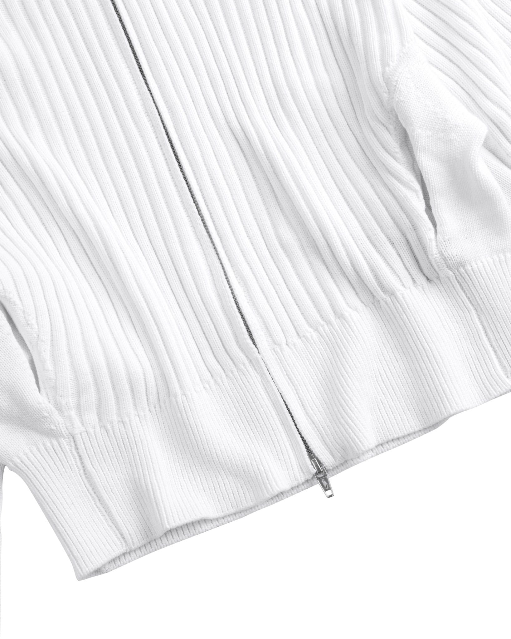 POLAR ZIP KNIT / WHITE