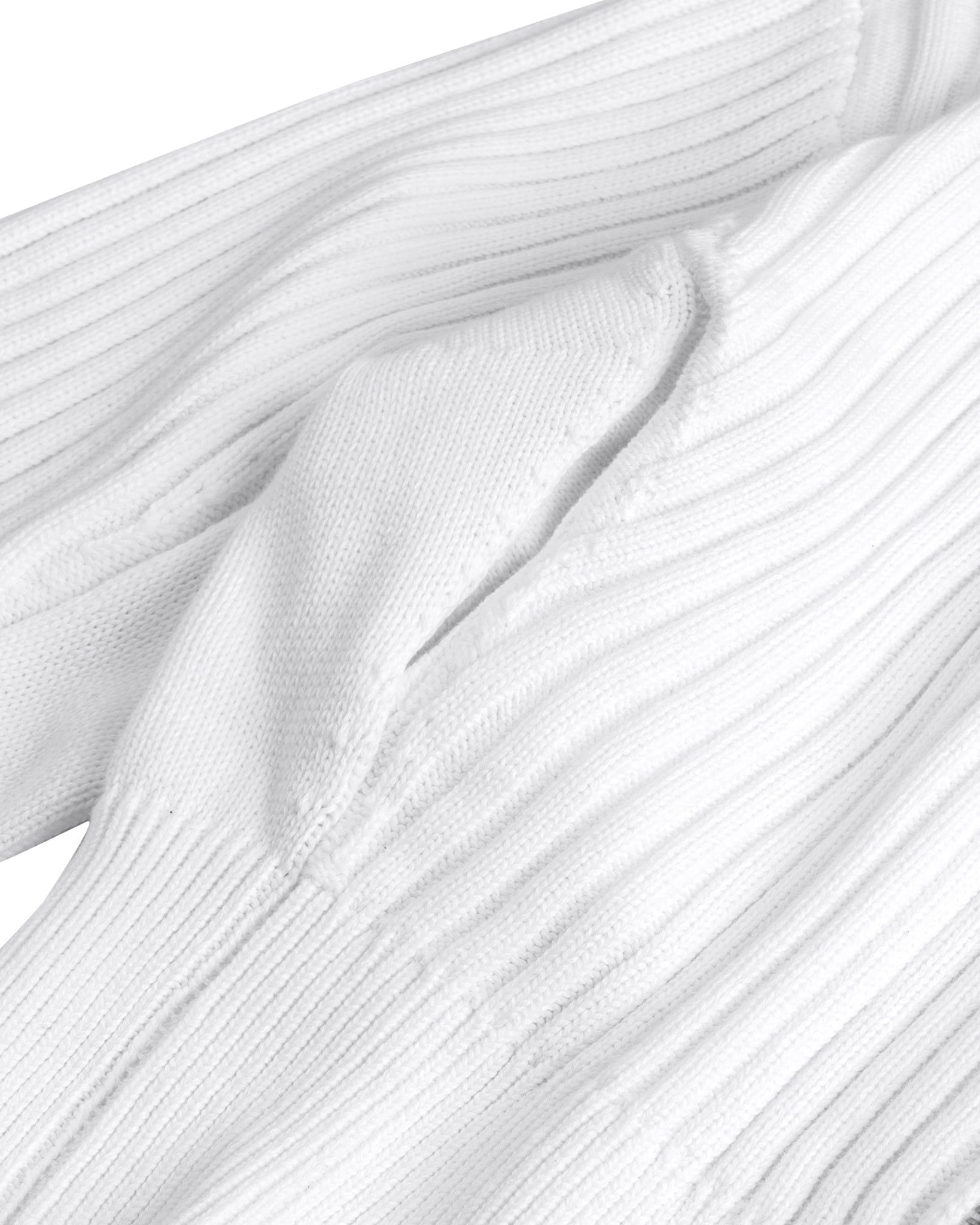 POLAR ZIP KNIT / WHITE