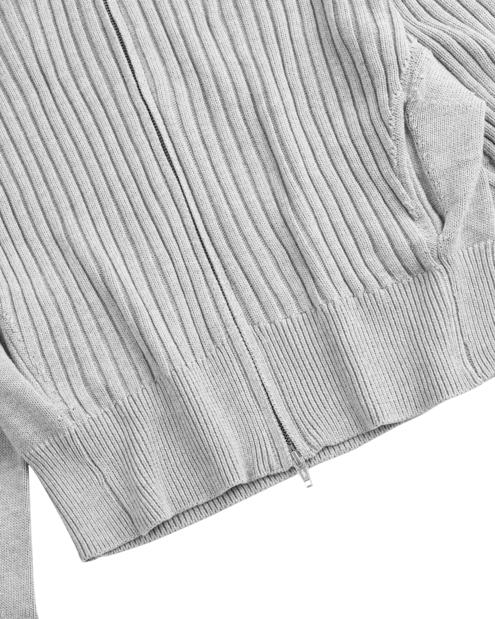 POLAR ZIP KNIT / GREY