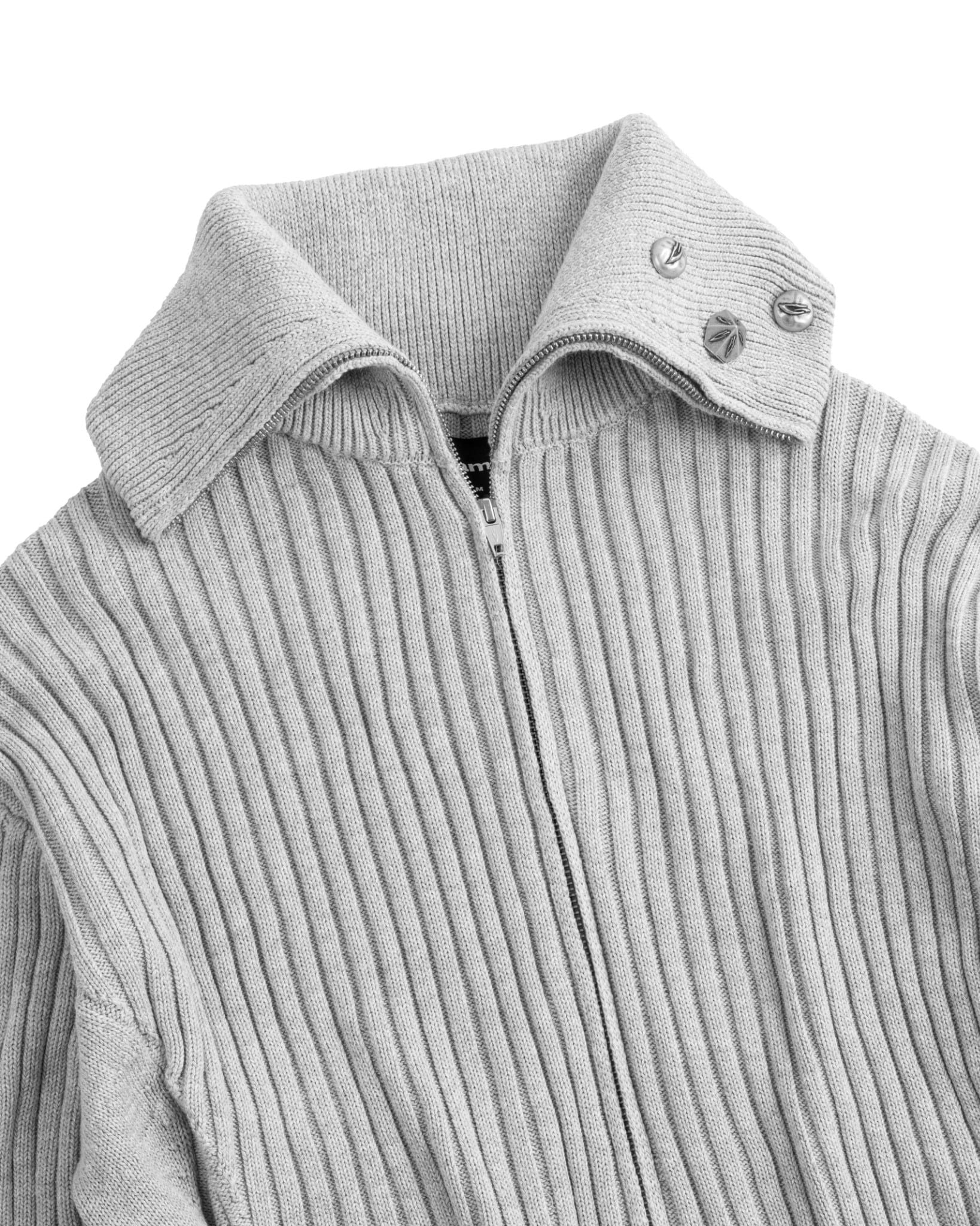 POLAR ZIP KNIT / GREY