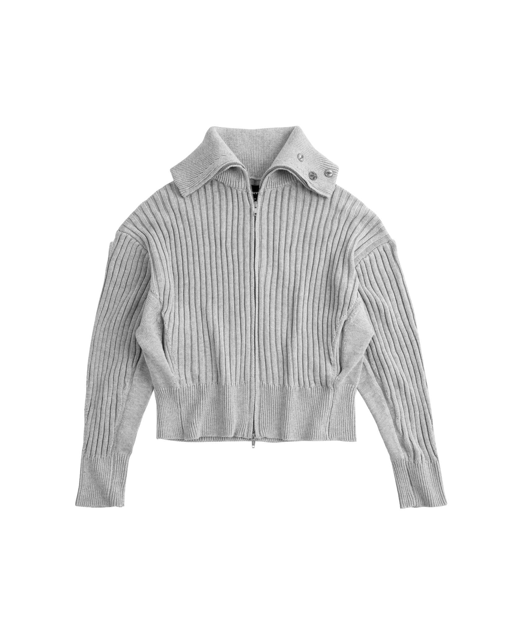 POLAR ZIP KNIT / GREY