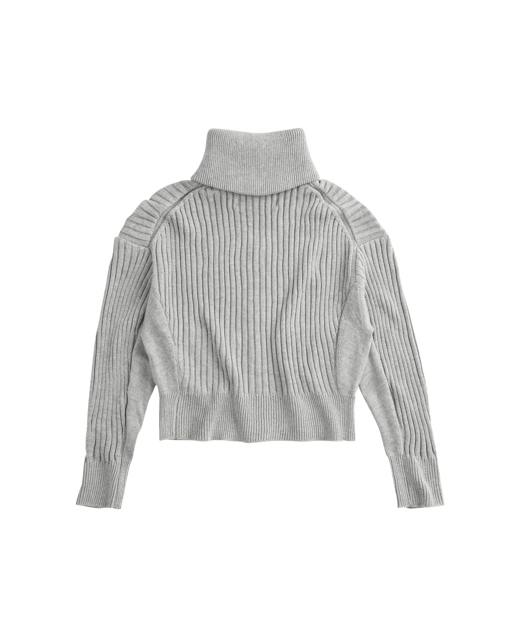 POLAR ZIP KNIT / GREY