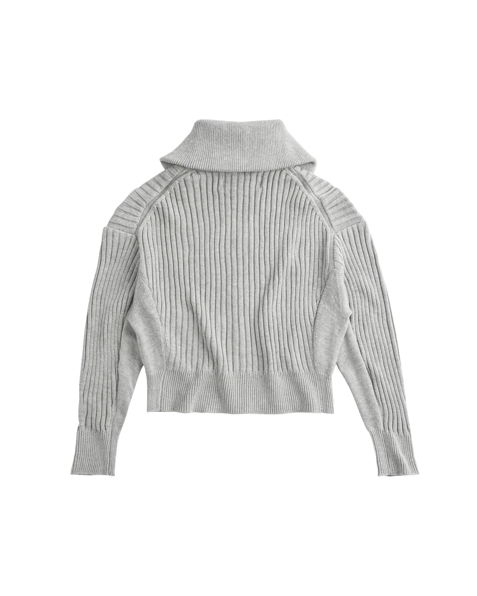 POLAR ZIP KNIT / GREY