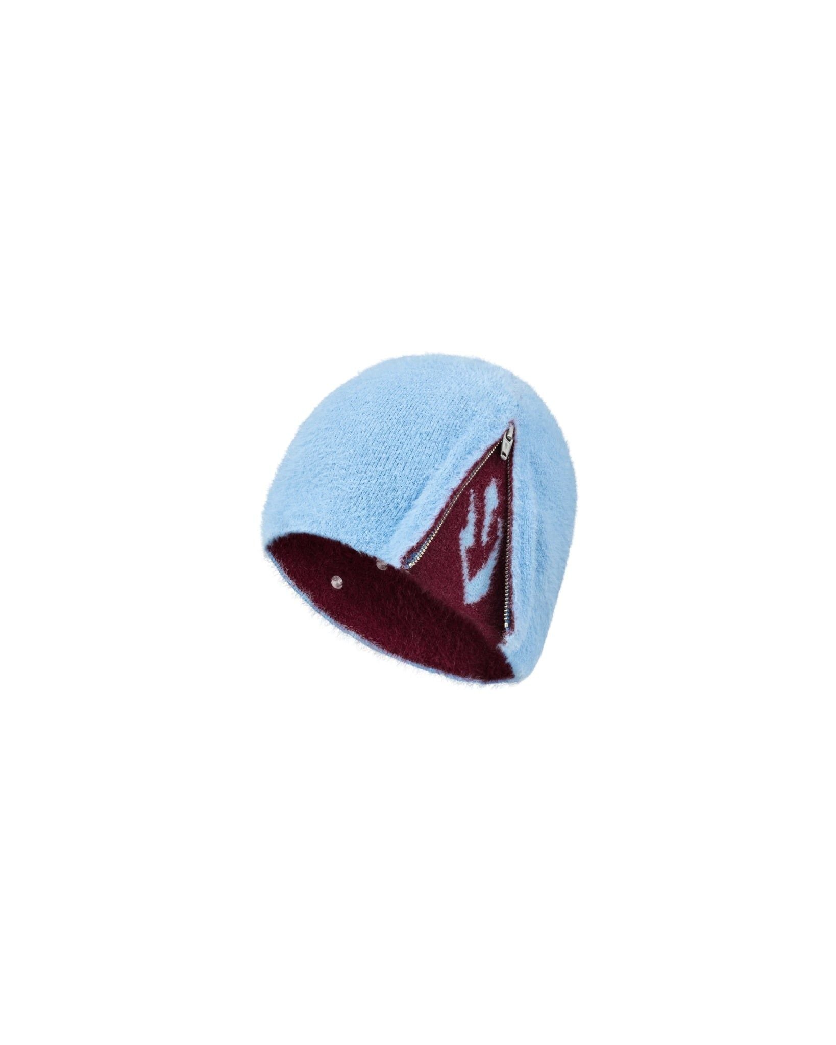 FUR BEANIE / BLUE
