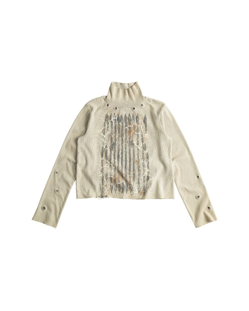 RIFT LONGSLEEVE RIB TEE / IVORY