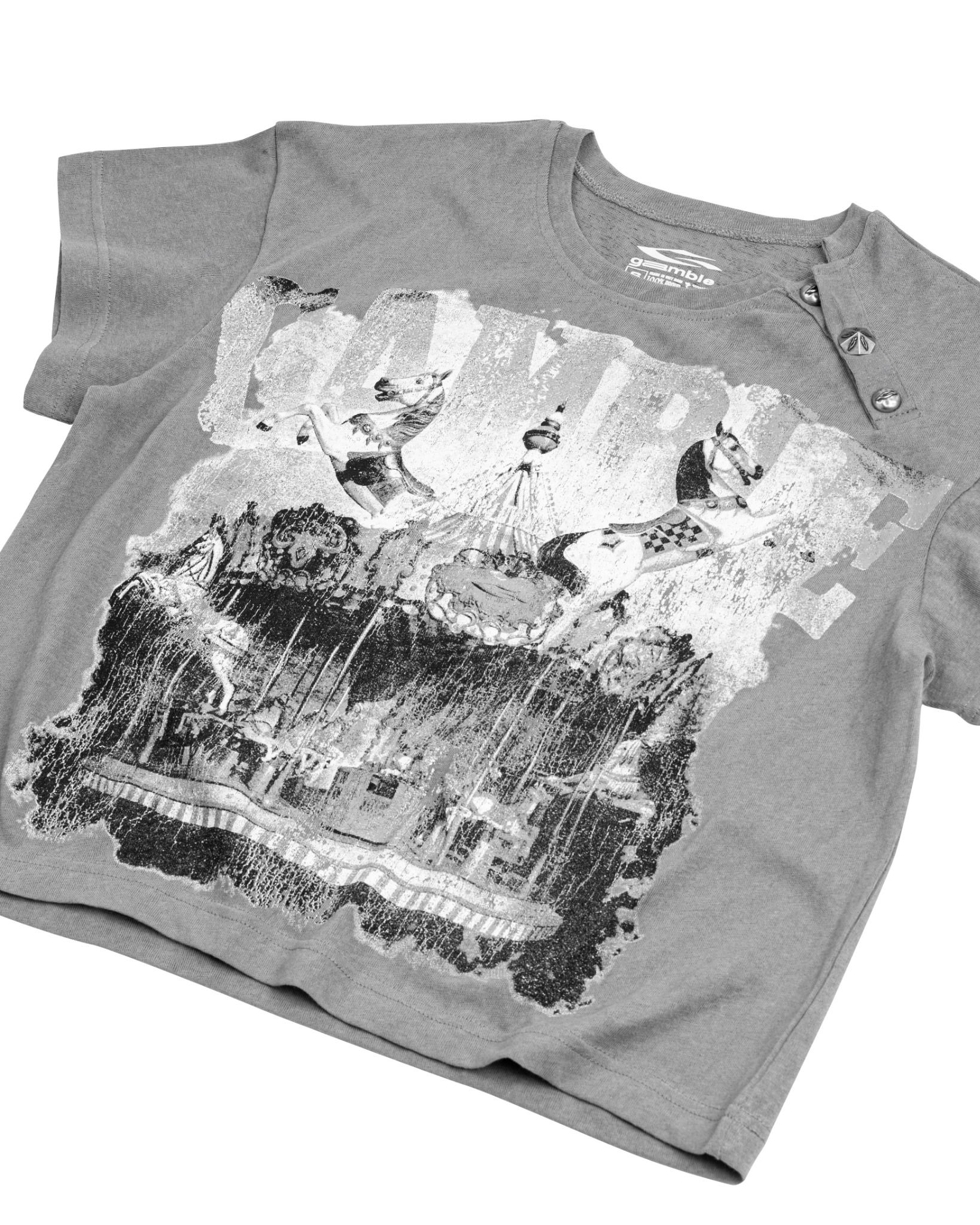 CAROUSEL TEE / SMOKE