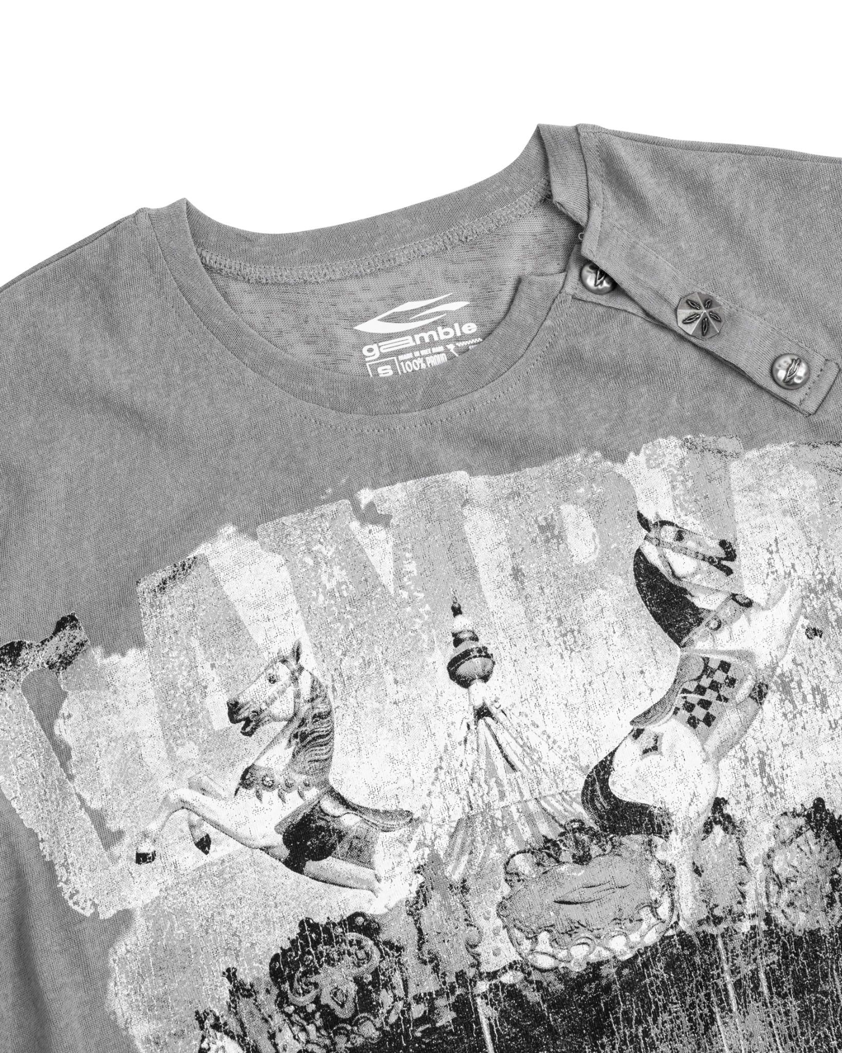 CAROUSEL TEE / SMOKE