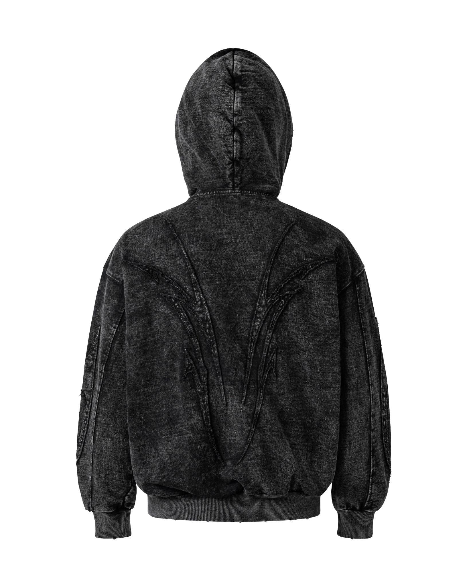 TRIBAL FULLZIP HOODIE / CHARCOAL