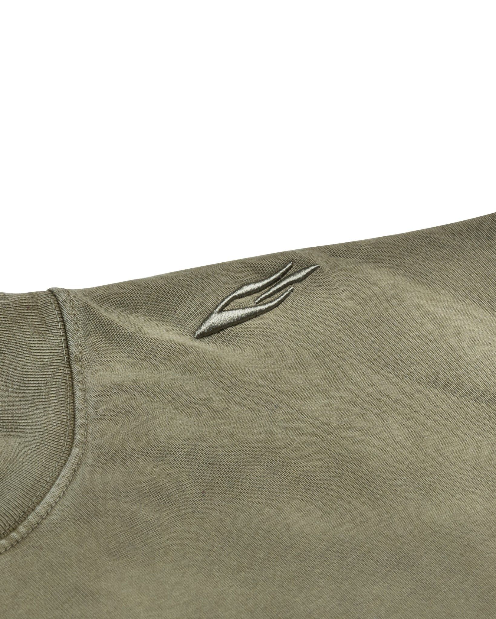 WASHED BOXY TEE / MOSSY