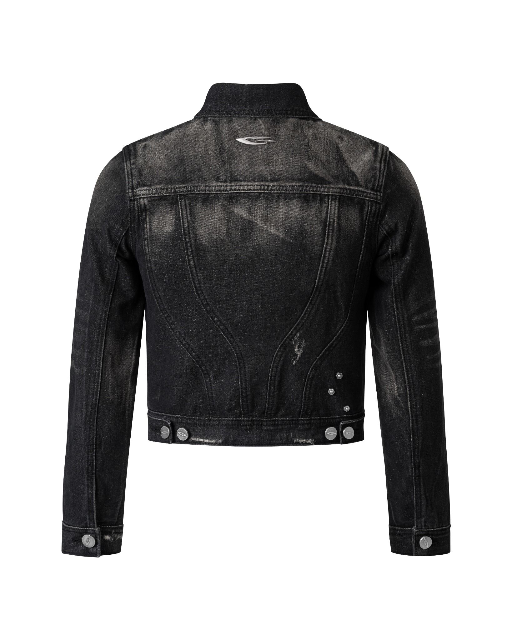 GRIME DENIM JACKET / GUNMETAL