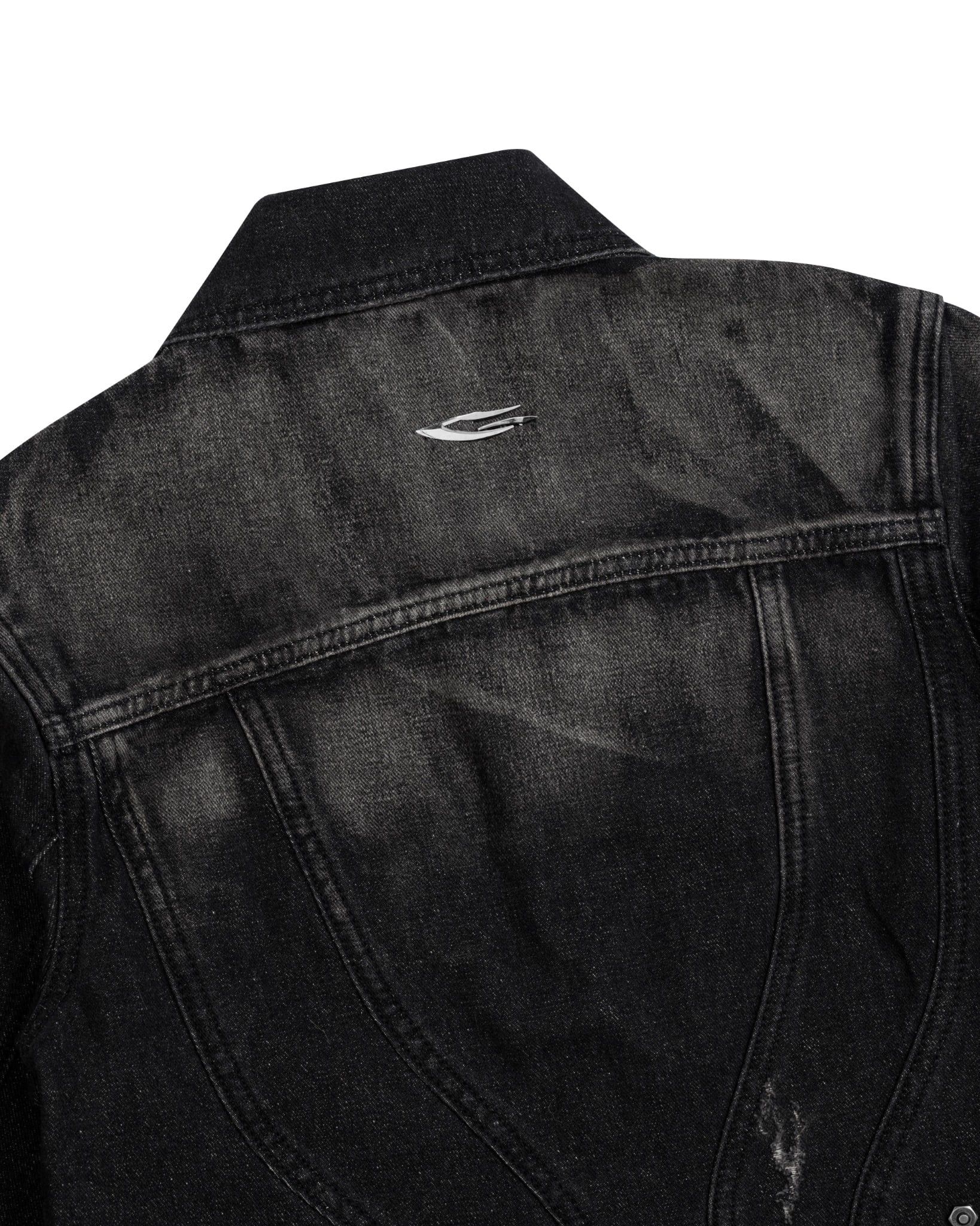 GRIME DENIM JACKET / GUNMETAL