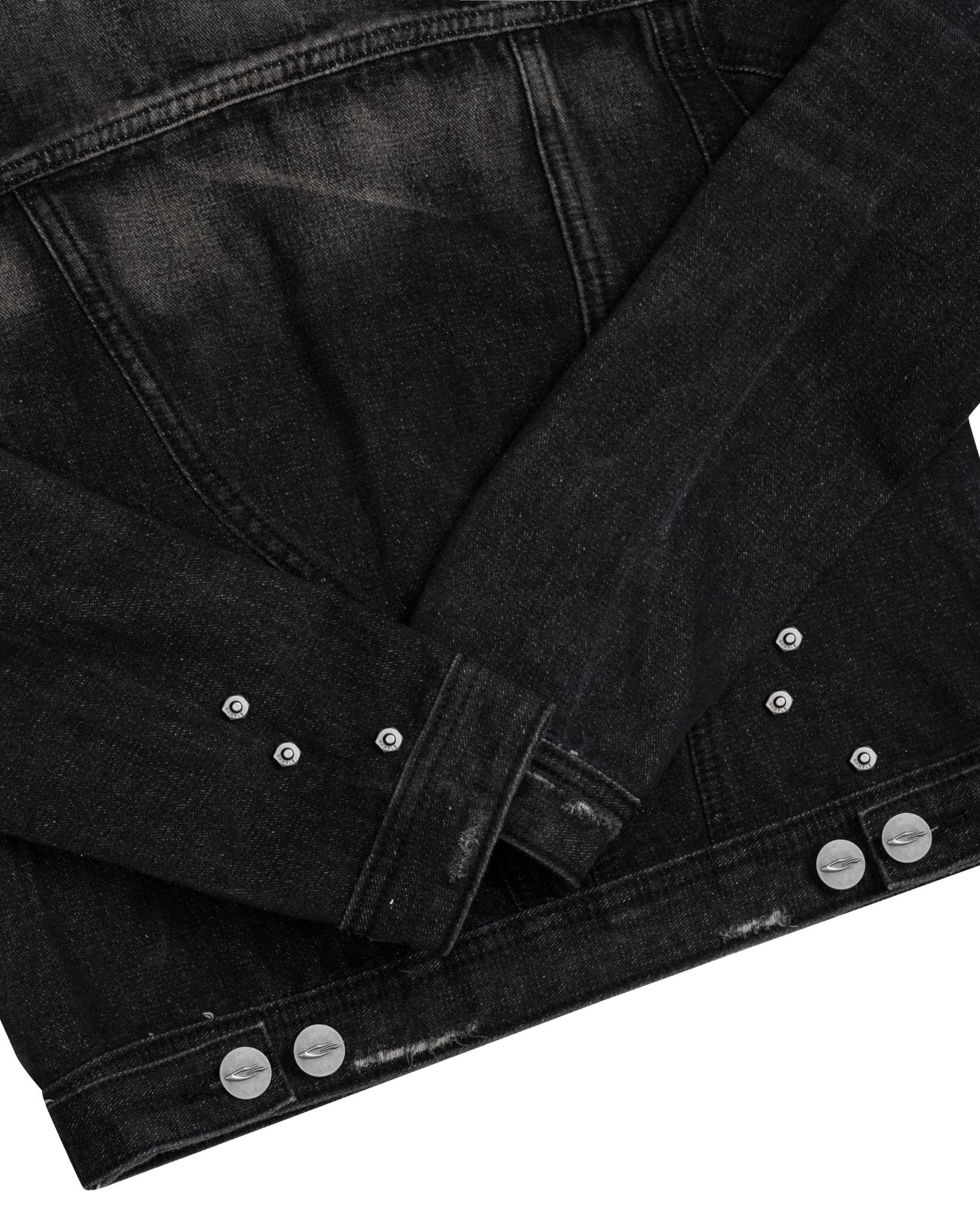 GRIME DENIM JACKET / GUNMETAL