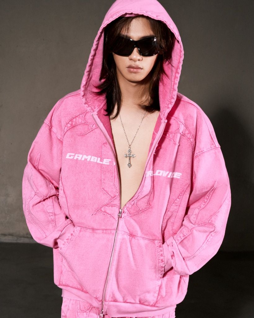 TRIBAL FULLZIP HOODIE / TAFFY