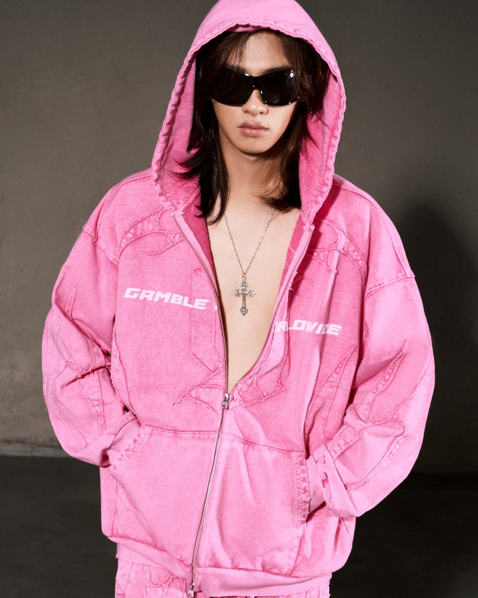 TRIBAL FULLZIP HOODIE / TAFFY