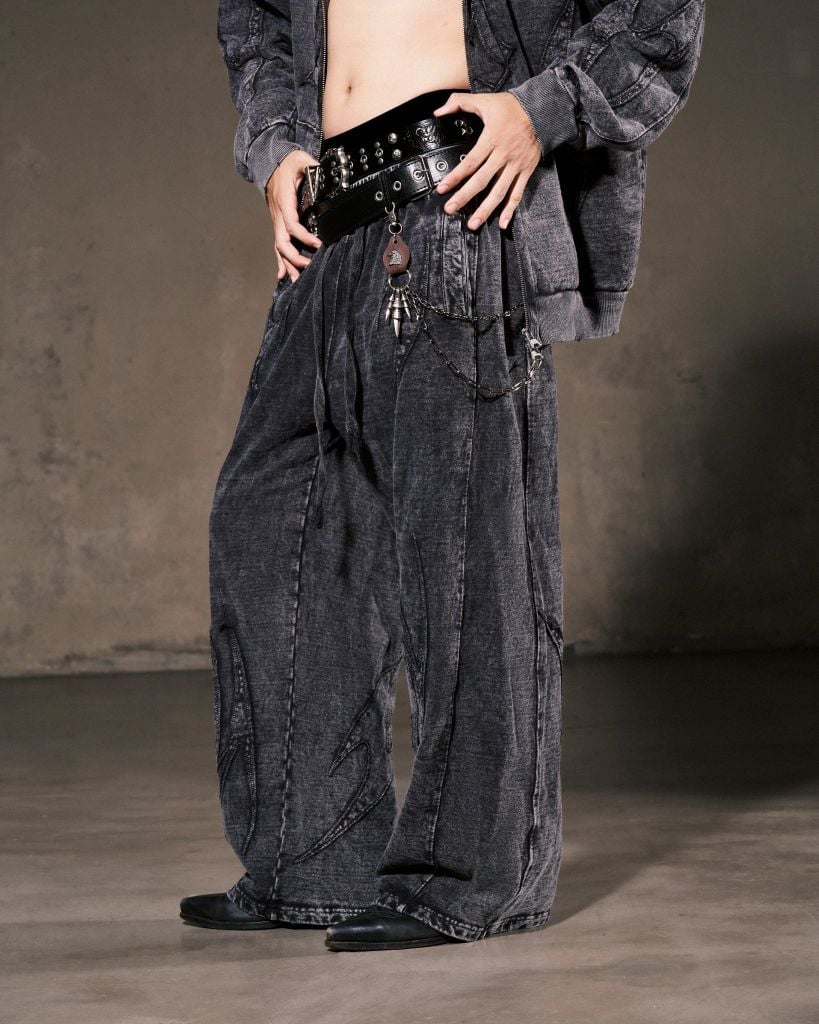 TRIBAL BAGGY JOGGER / CHARCOAL