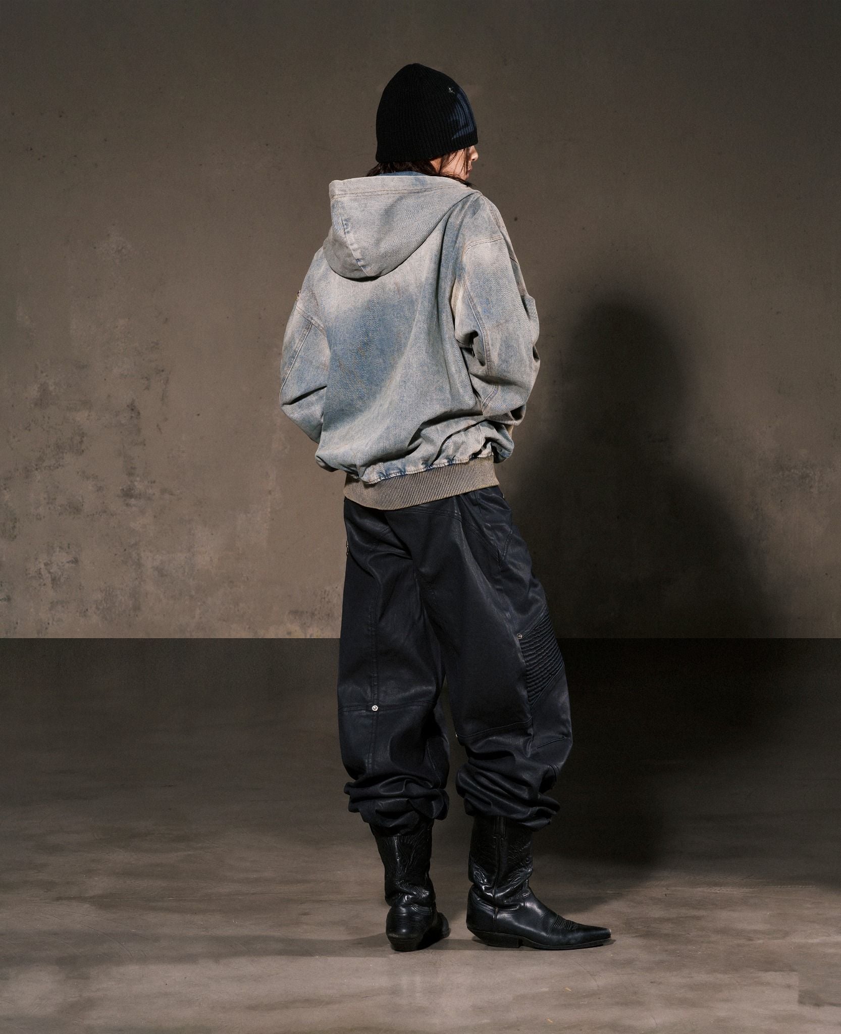 TRASH FULLZIP HOODIE V.2 / LIMESTONE