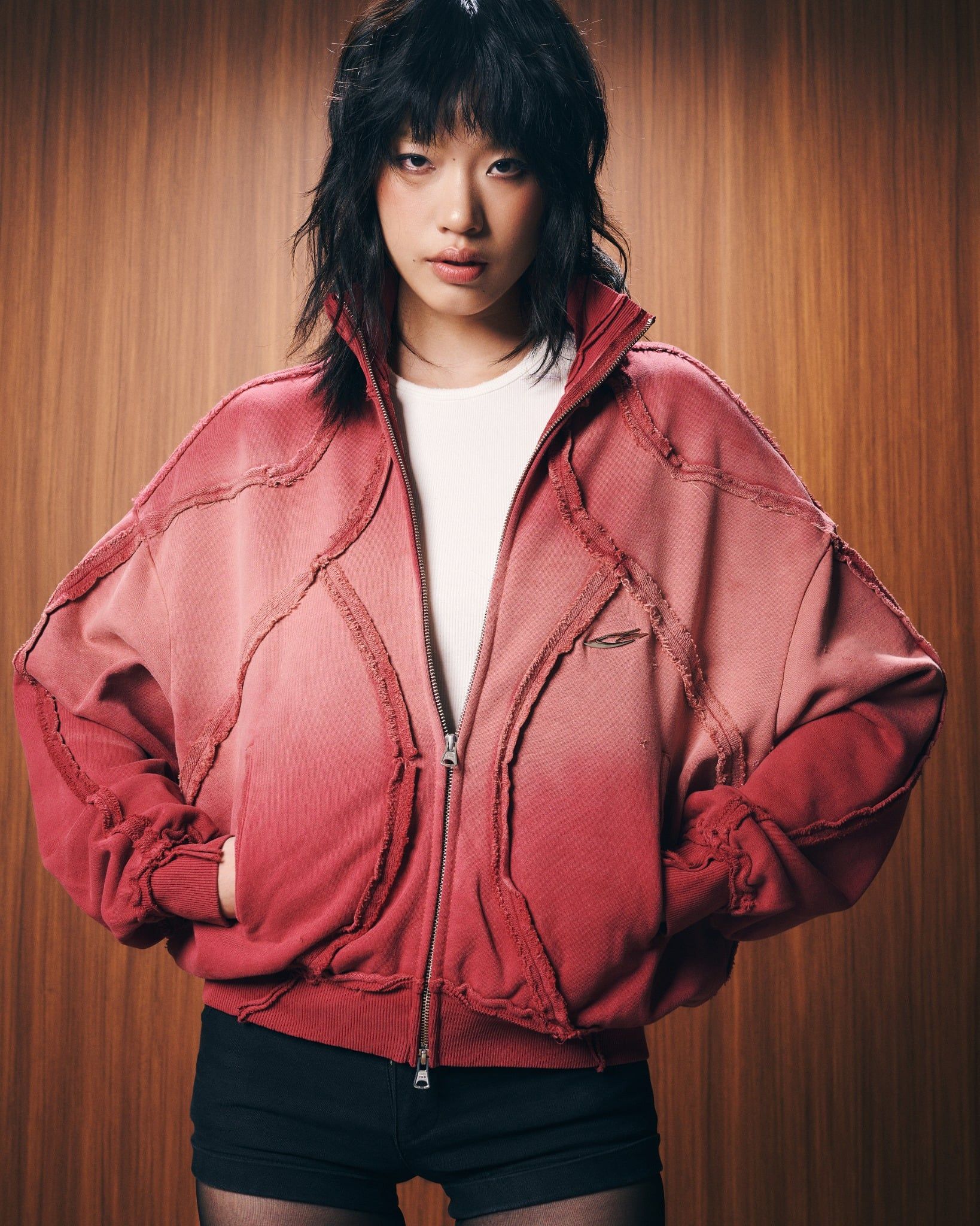 VEINS FULLZIP JACKET / BRICK
