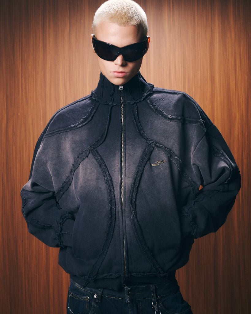 VEINS FULLZIP JACKET / CHARCOAL