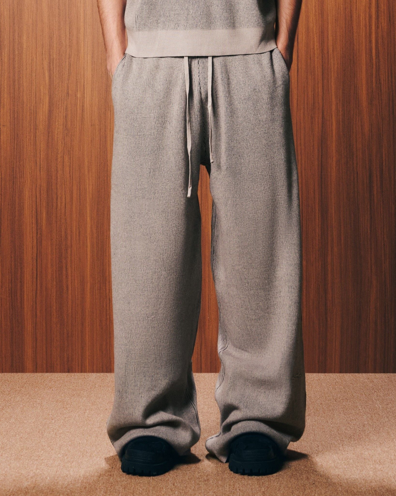 KNIT PANTS / DUNE