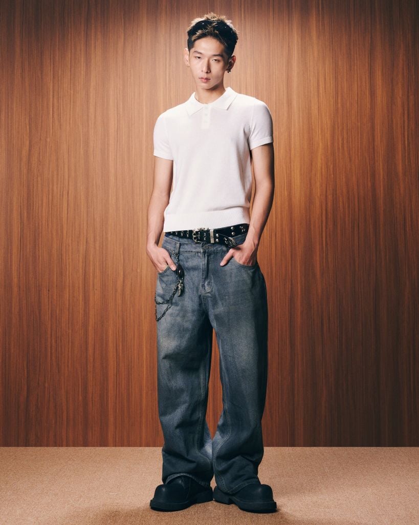 POLO KNIT TEE / WHITE