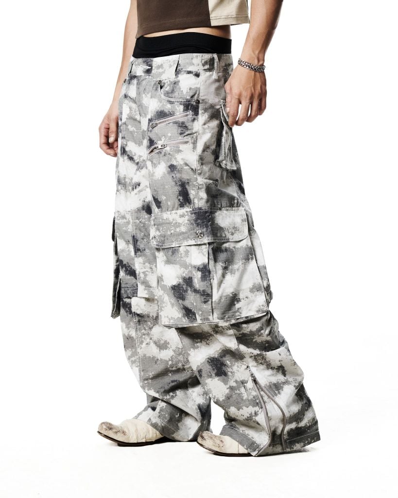 CAMO CARGO PANT / ASH