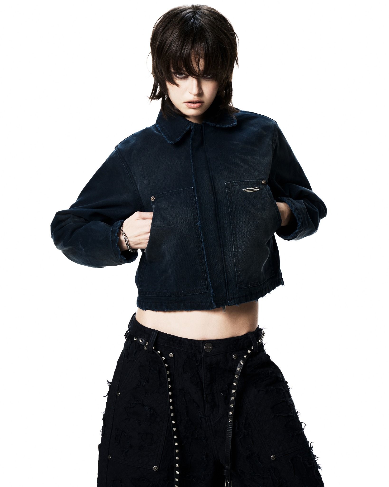 RIVET TRUCKER JACKET / INDIGO