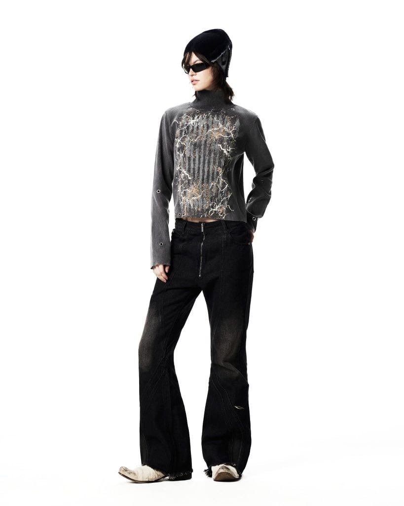 RIFT LONGSLEEVE RIB TEE / MIDNIGHT