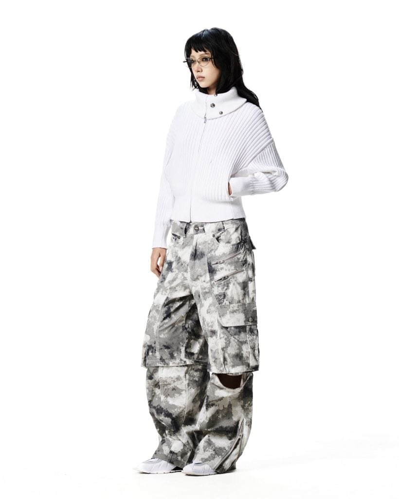 POLAR ZIP KNIT / WHITE