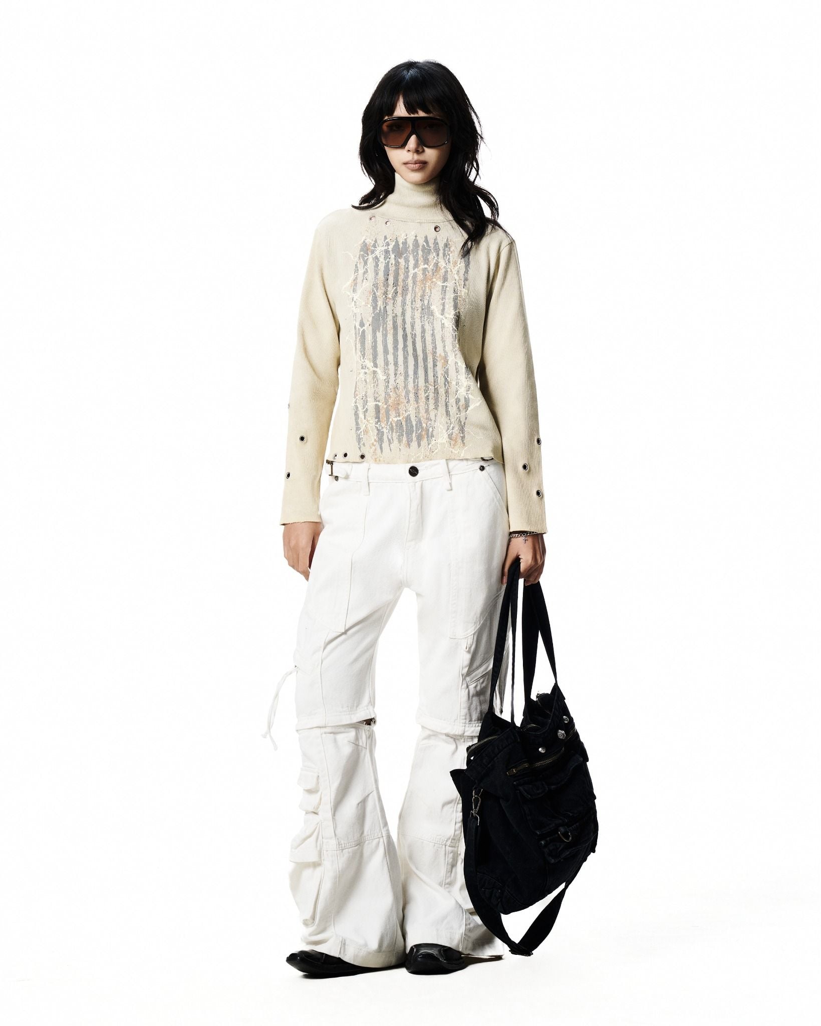 RIFT LONGSLEEVE RIB TEE / IVORY