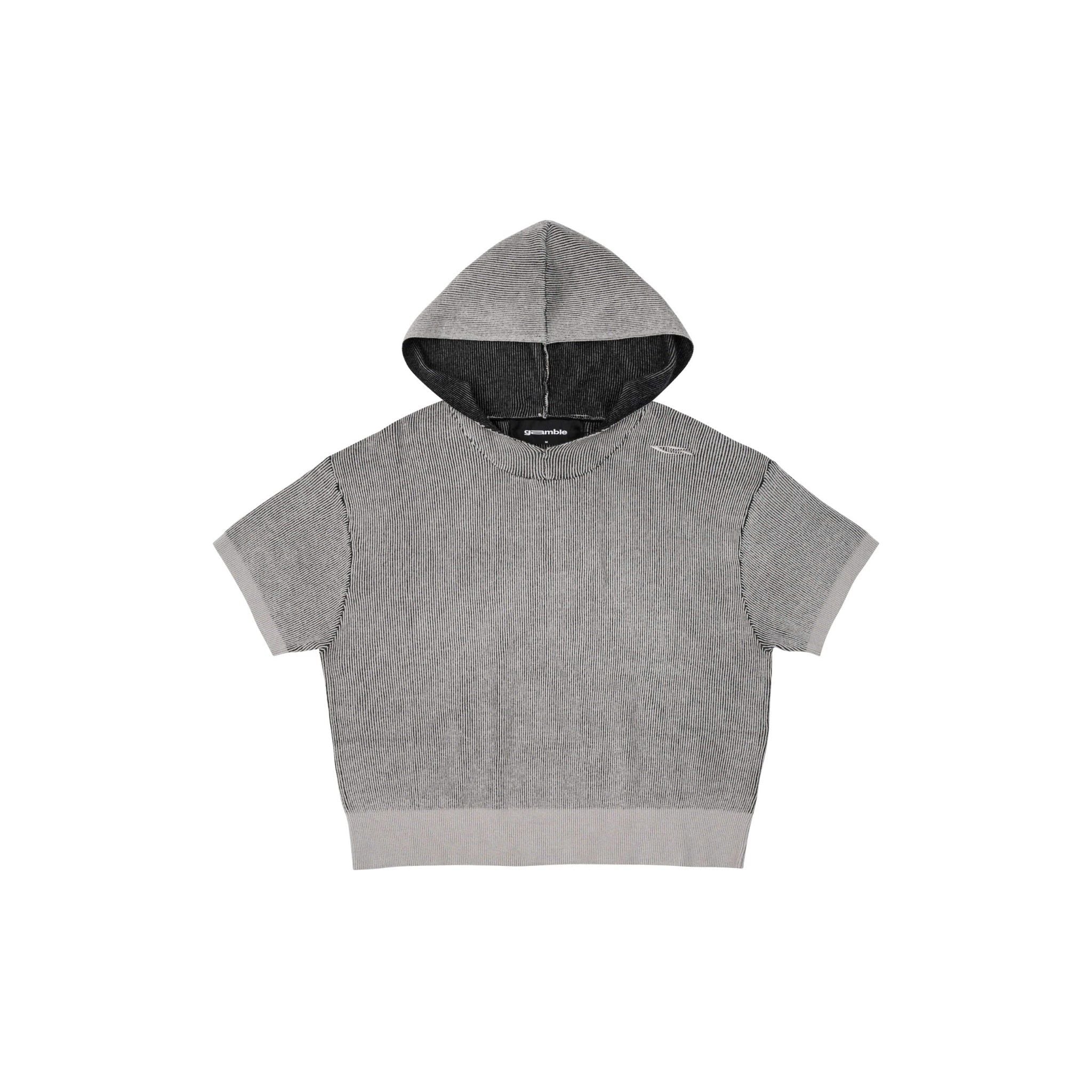 HOODED KNIT TEE / FOG