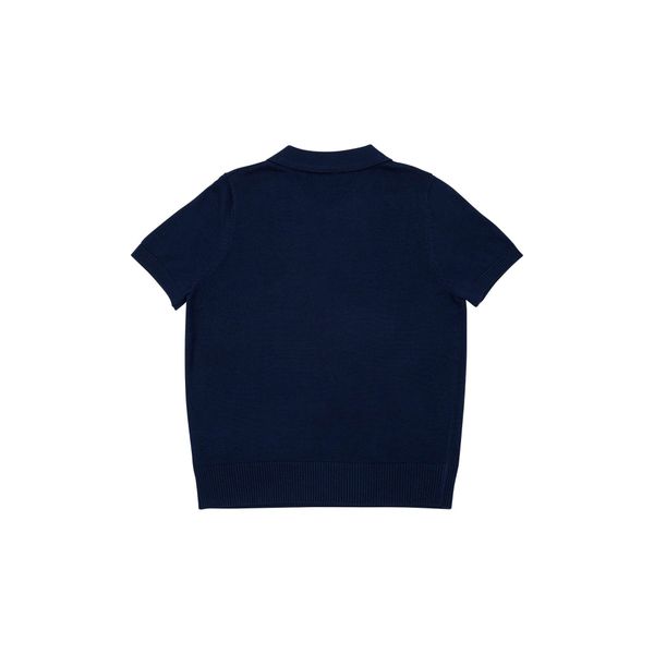  POLO KNIT TEE / NAVY 