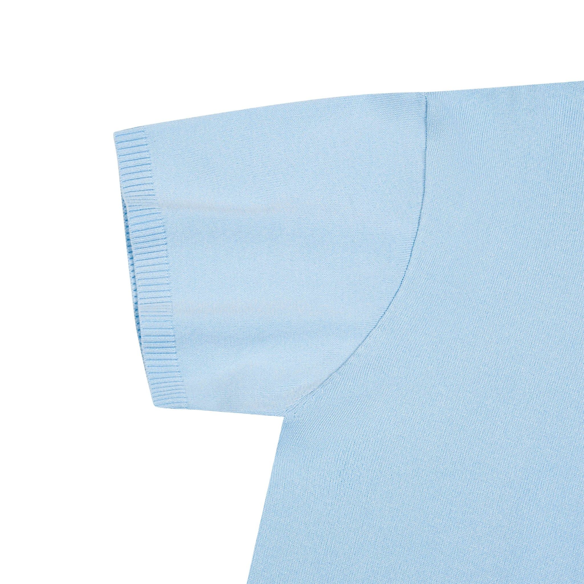 HALF-ZIP KNIT TEE / ICY
