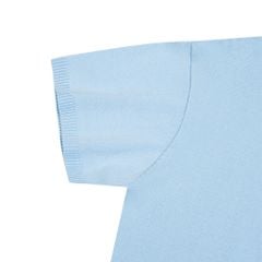 HALF-ZIP KNIT TEE / ICY