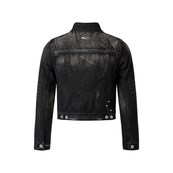  GRIME DENIM JACKET / GUNMETAL 