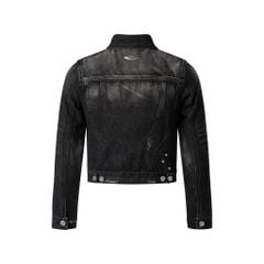 GRIME DENIM JACKET / GUNMETAL