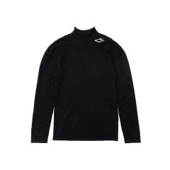KNIT TURTLENECK SWEATER / BLACK