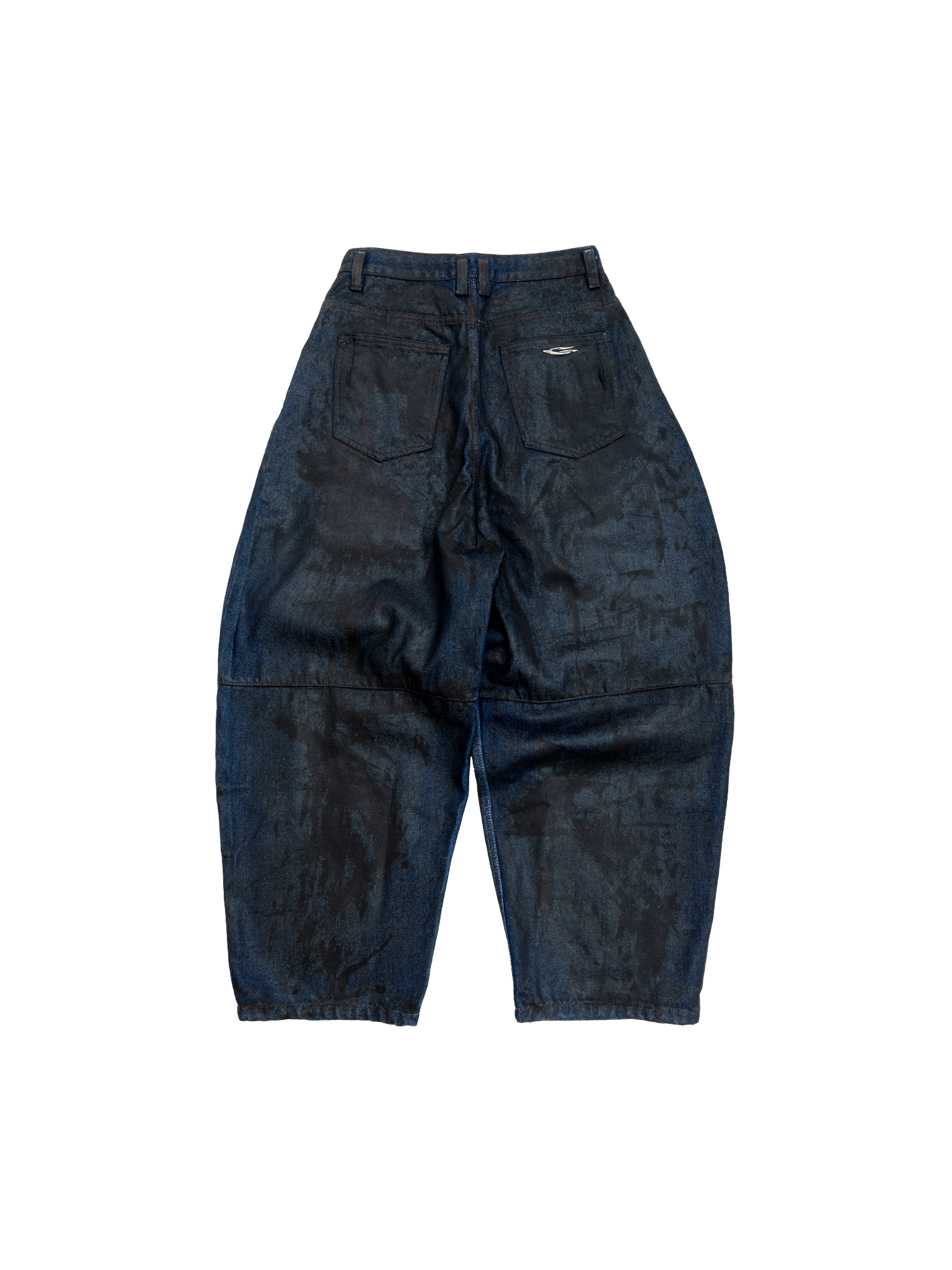 COATED BAGGY JEANS / BASALT